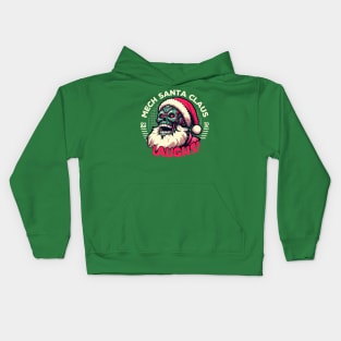 Mech Santa Claus Laughs Kids Hoodie